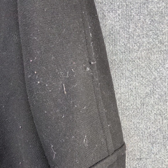 J. Crew Stadium Cloth by Nello Gori Women's Full Zip Coat Black 16 Wool Blend - Picture 9 of 14